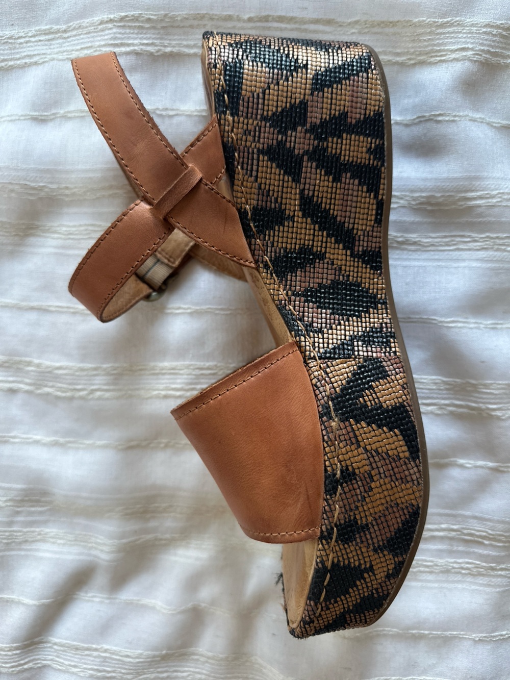 BORN Dorrah Leather Platform Wedge Sandal | Women’s 9 - Picture 8 of 9